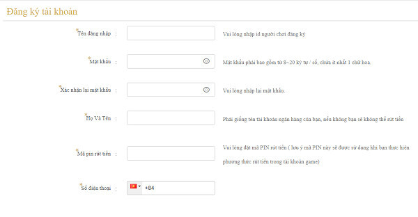 Tạo tài khoản SV66 trước khi chơi rồng hổ