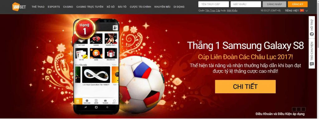 Top 3: Nhà cái cá cược Casino online 188Bet